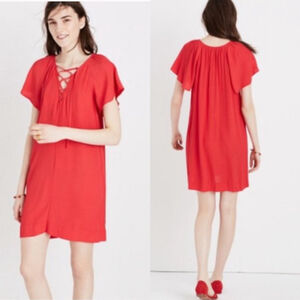 Madewell Lace Up Flutter Dress